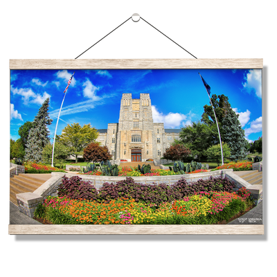 Virginia Tech Hokies - Summer Burress Hall - College Wall Art #Hanging Canvas