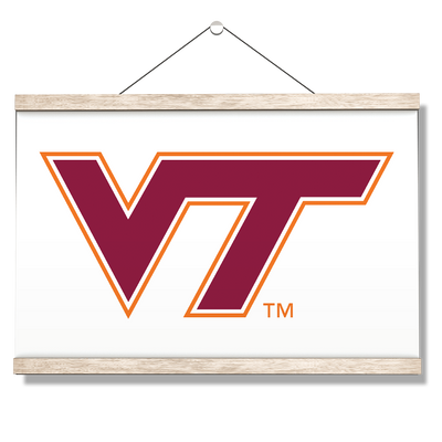 Virginia Tech Hokies - VT White - College Wall Art #Hanging Canvas