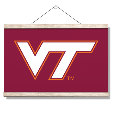 Virginia Tech Hokies - VT Maroon - College Wall Art #Hanging Canvas