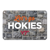 VIRGINIA TECH HOKIES - Lets Go Hokies - College Wall Art #Metal