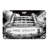 Virginia Tech Hokies - Lane Stadium Black & White - College Wall Art #Metal