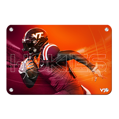 Virginia Tech Hokies - Maroon & Orange - College Wall Art #Metal