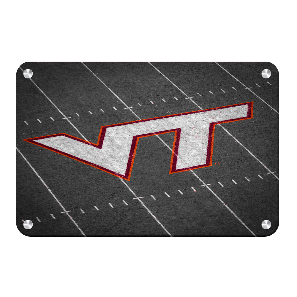 Virginia Tech Hokies - VT 50 Yard Line - College Wall Art #Metal