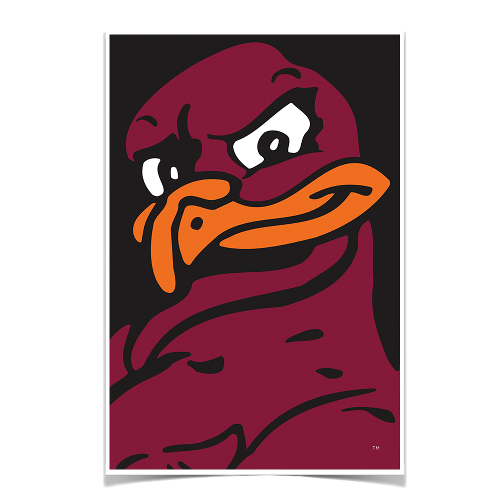Virginia Tech Hokies - Hokie Bird - College Wall Art #Canvas