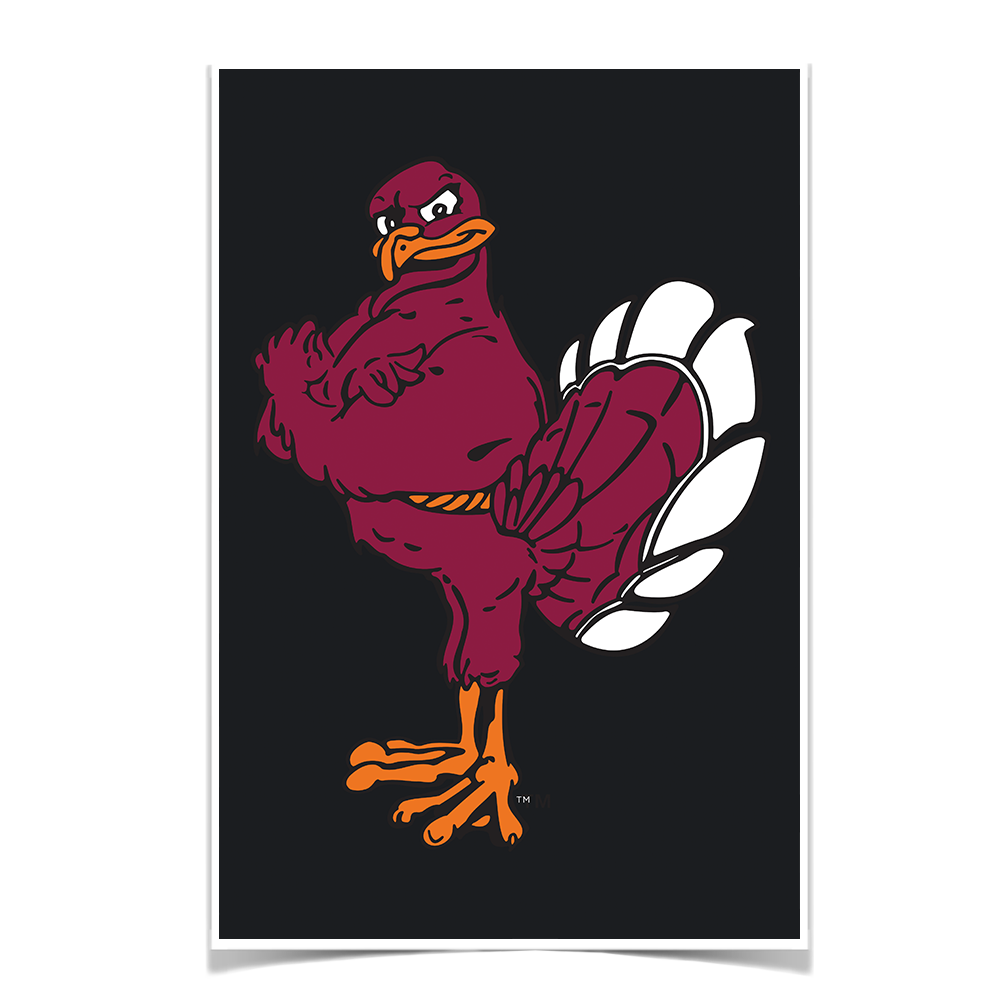 Virginia Tech Hokies - Hokie Bird 2 - College Wall Art #Canvas