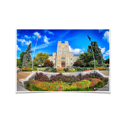 Virginia Tech Hokies - Summer Burress Hall - College Wall Art #Poster