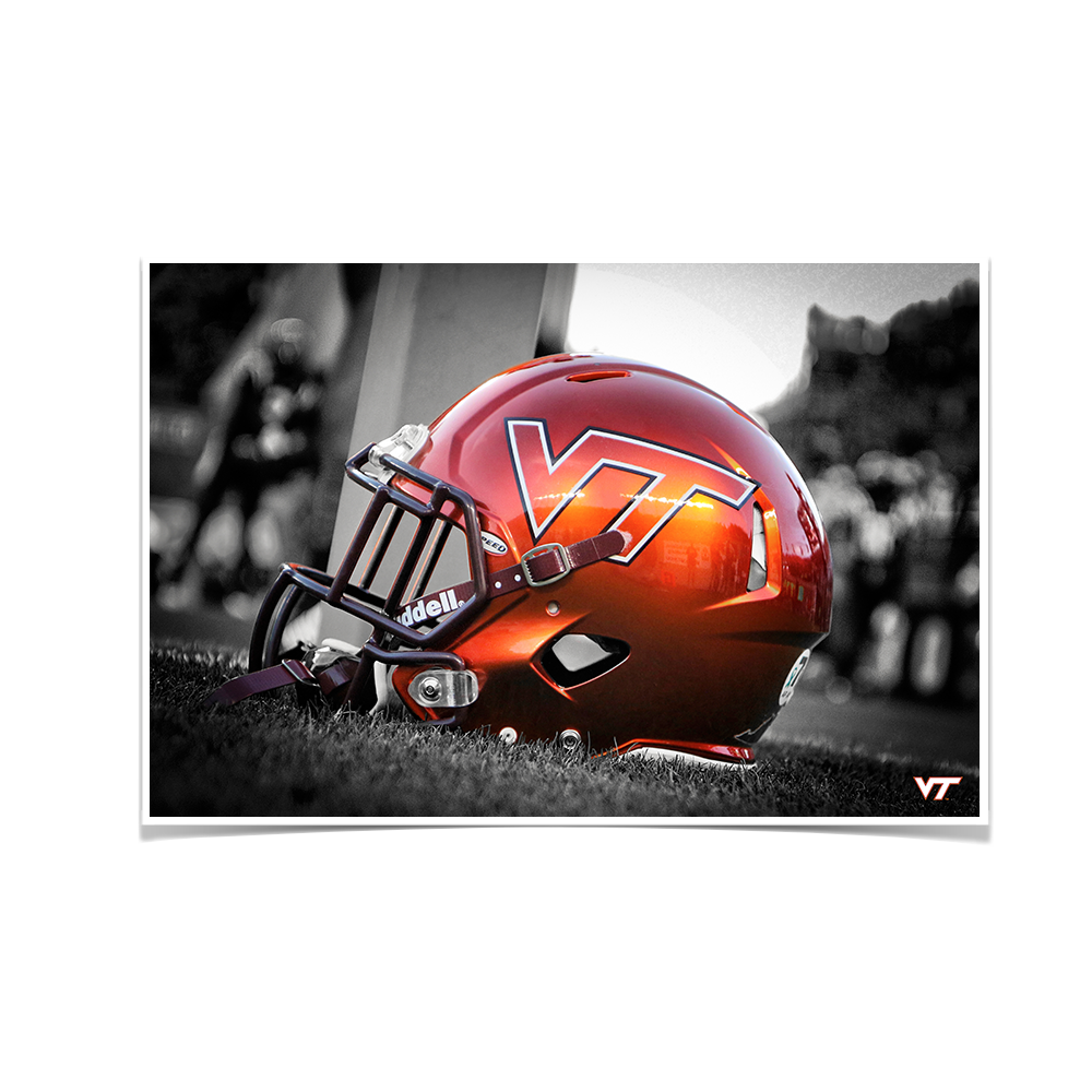 Virginia Tech Hokies - VT Helmet - College Wall Art #Canvas