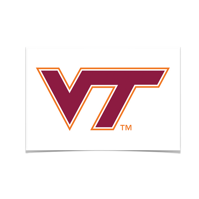 Virginia Tech Hokies - VT White - College Wall Art #Poster