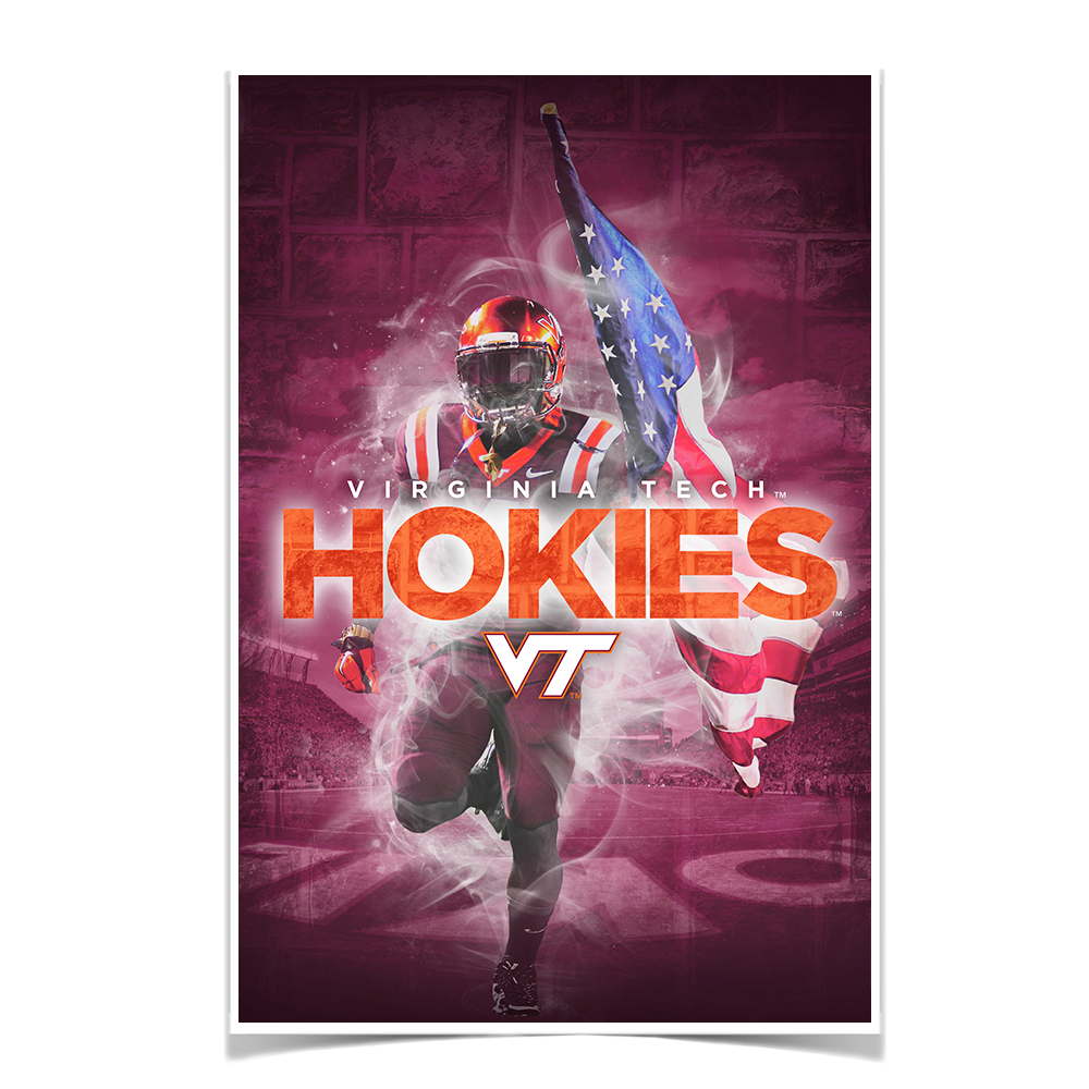 Virginia Tech Hokies - Hokie Smoke - College Wall Art #Canvas