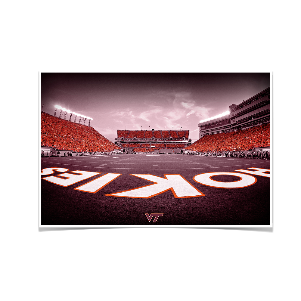 Virginia Tech Hokies - Hokie End Zone - College Wall Art #Canvas