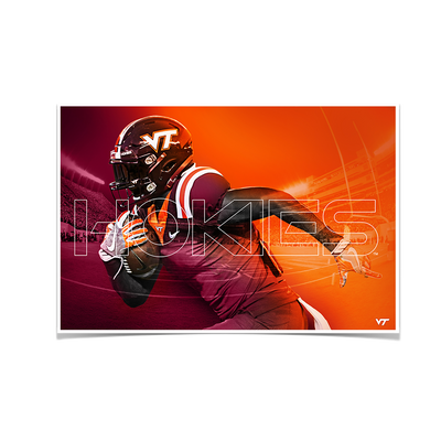 Virginia Tech Hokies - Maroon & Orange - College Wall Art #Poster