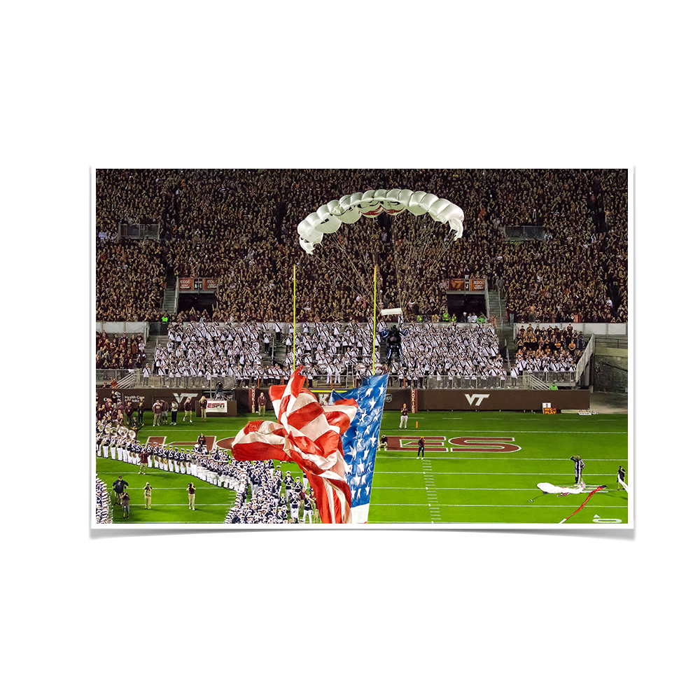 Virginia Tech Hokies - Enter Old Glory - College Wall Art #Canvas