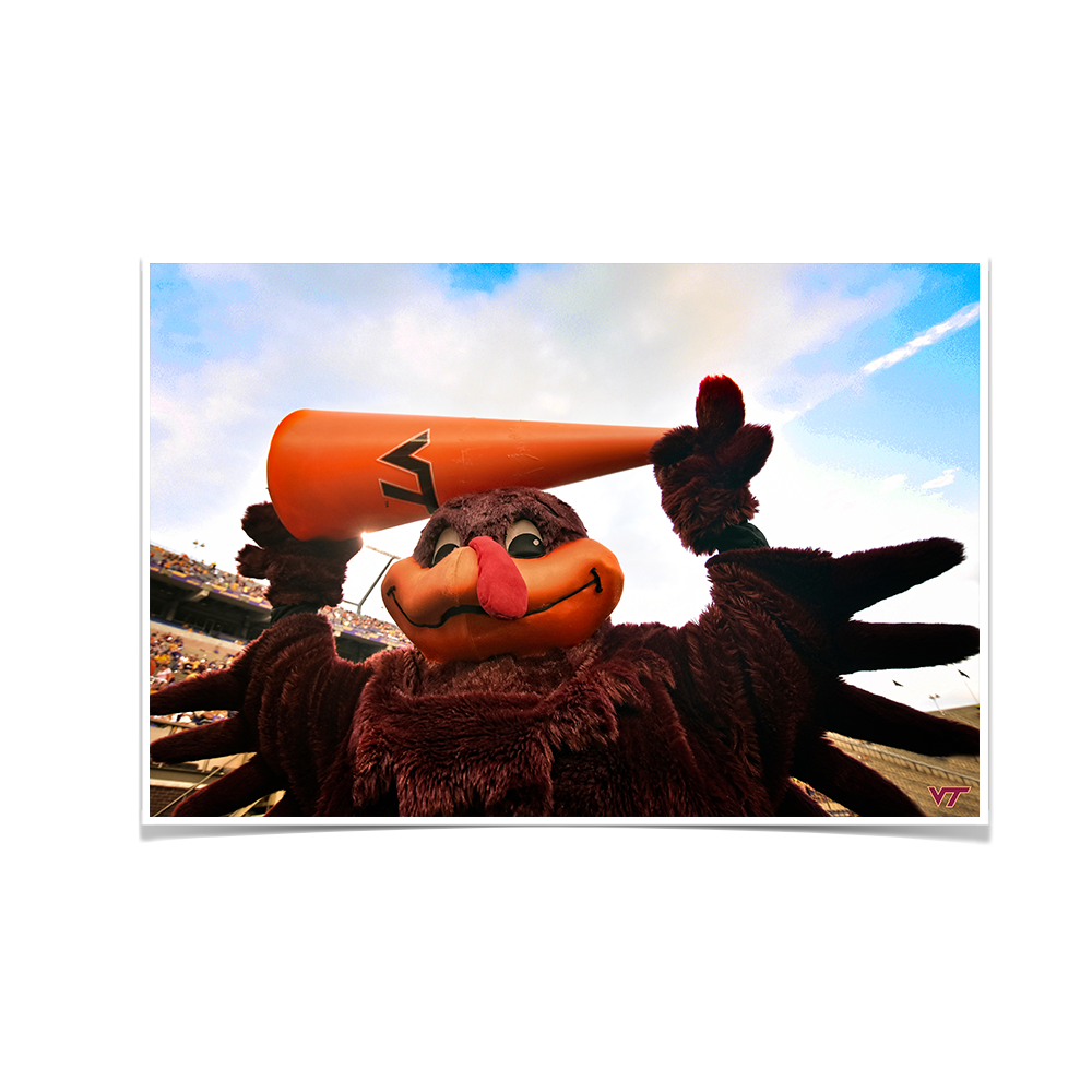 Virginia Tech Hokies - Hokie Bird Cheer - College Wall Art #Canvas