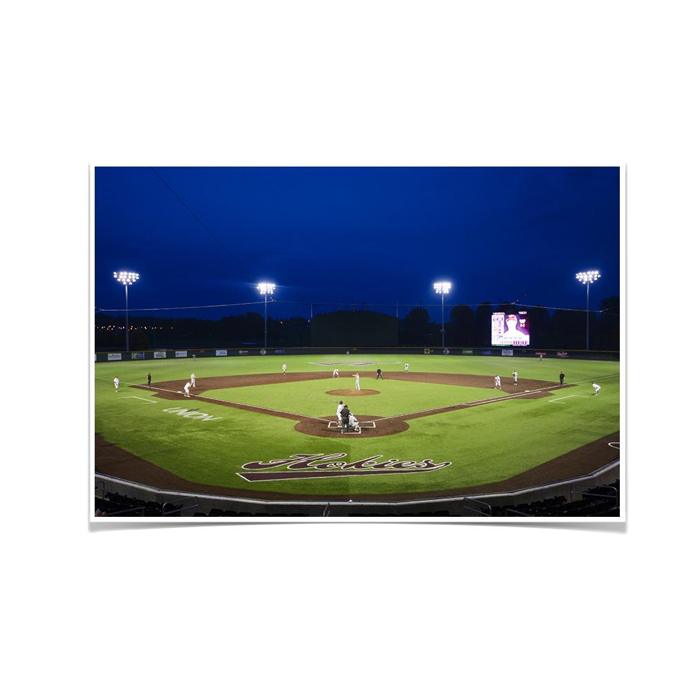 Virginia Tech Hokies - Night Game Union Park - College Wall Art #Canvas