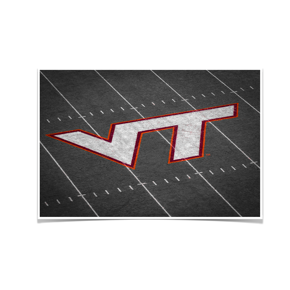 Virginia Tech Hokies - VT 50 Yard Line - College Wall Art #Poster