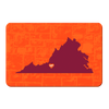 Virginia Tech Hokies - VT State Love - College Wall Art #PVC