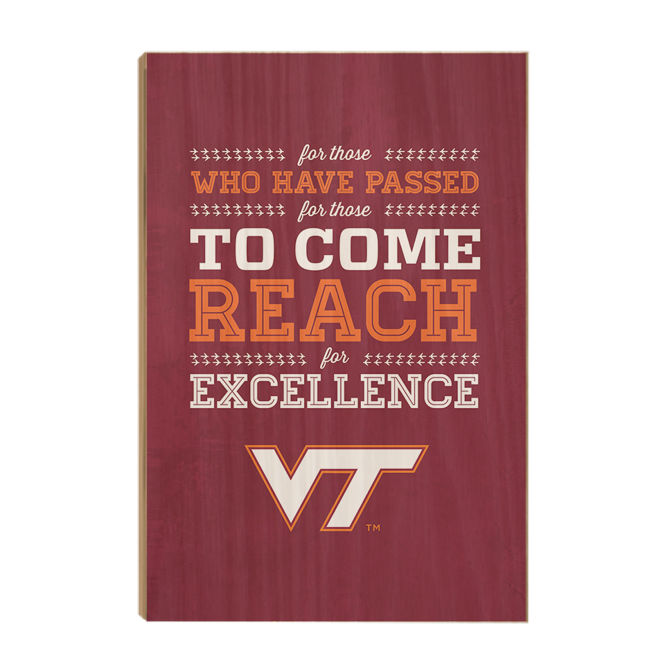 Virginia Tech Hokies - Reach - College Wall Art #Canvas