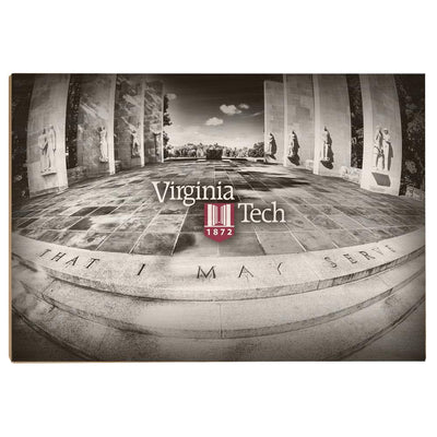 Virginia Tech Hokies - War Memorial - College Wall Art #Wood