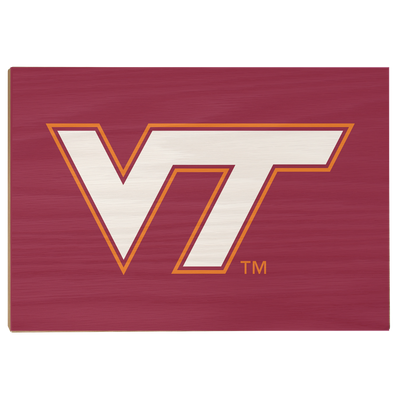 Virginia Tech Hokies - VT Maroon - College Wall Art #Wood