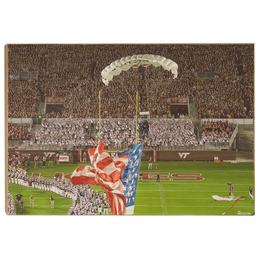 Virginia Tech Hokies - Enter Old Glory - College Wall Art #Canvas