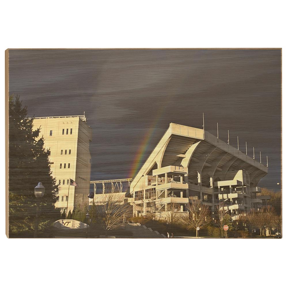 Virginia Tech Hokies - Rainbow Over Lane - College Wall Art #Canvas