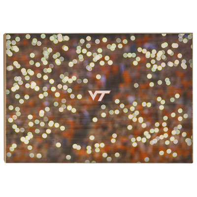 Virginia Tech Hokies - Light Up Lane - College Wall Art #Wood