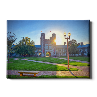 Washington University Bears - Brookings Sunset - College Wall Art #Canvas