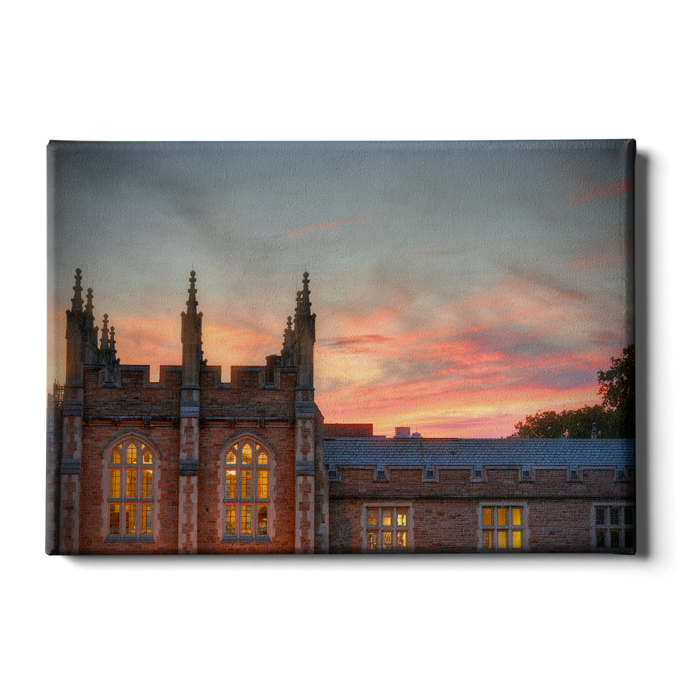 Washington University Bears - Hall Sunset - College Wall Art #Canvas
