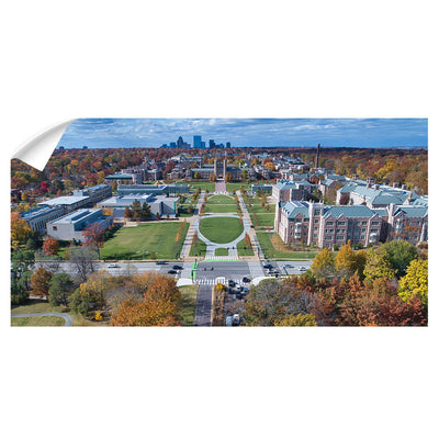 WashU - Fall Danforth Campus Aerial Panoramic - College Wall Art #Wall Decal