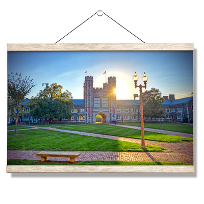 Washington University Bears - Brookings Sunset - College Wall Art #Hanging Canvas