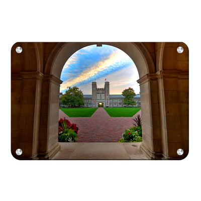 Washington University Bears - Brookings Rainbow - College Wall Art #Metal