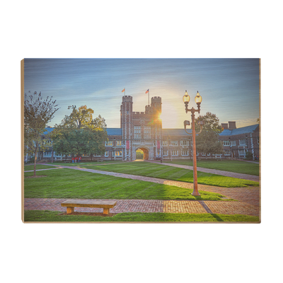 Washington University Bears - Brookings Sunset - College Wall Art #Wood