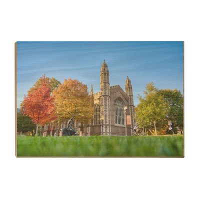 Washington University Bears - Autumn - College Wall Art #Wood