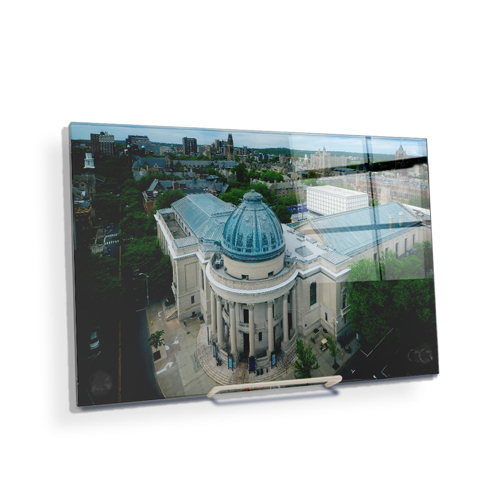 Yale Bulldogs - Woolsey Hall Aerial - College Wall Art #Canvas