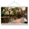 Yale Bulldogs - Bikes on Campus - College Wall Art #Hanging Canvas
