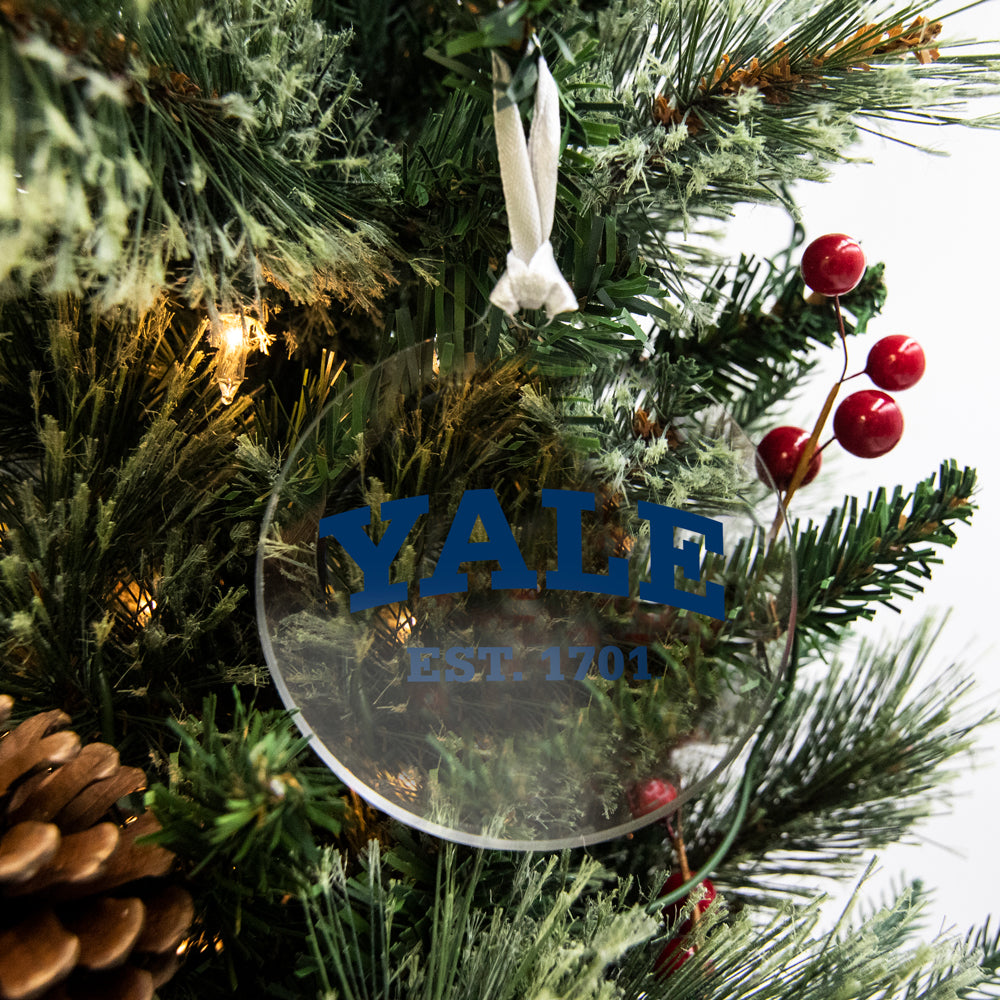 Yale Bulldogs - Yale Established 1701 Bag Tag & Ornament